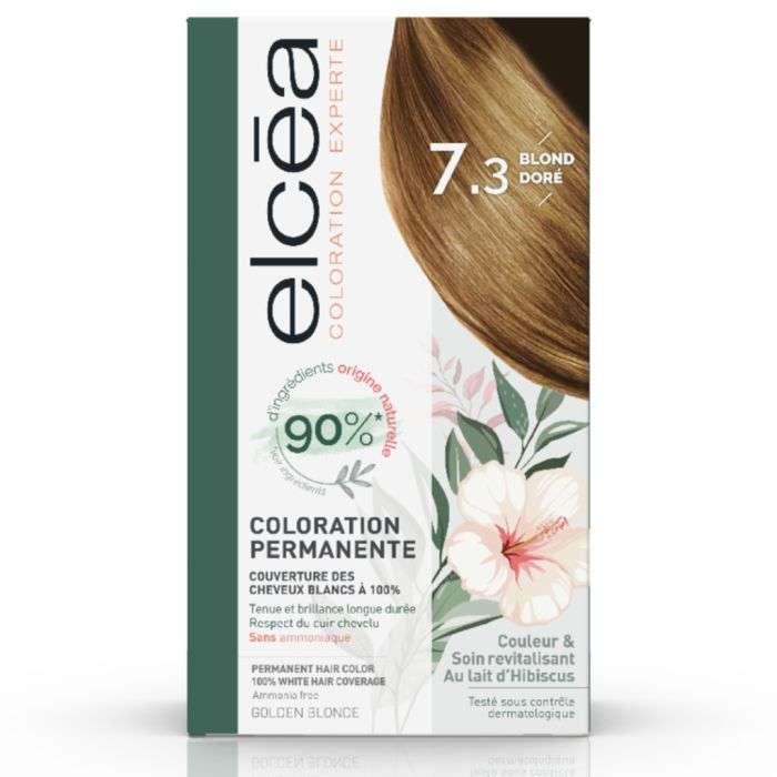 ELCEA coloration permanente 7,3 blond dore ELCEA coloration permanente 7,3 blond dore