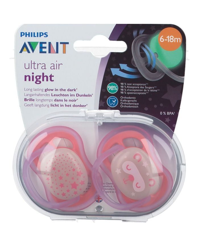 AVENT Ultra air night 6-18 mois - AVENT - Sucettes et Attaches-suc