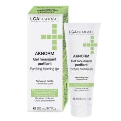 LCA PHARMA AKNORM GEL moussant purifiant peaux grasses 200ml LCA PHARMA AKNORM GEL moussant purifiant peaux grasses 200ml