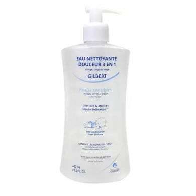 Gilbert Eau Nettoyante Douceur 3en1 Bebe 400ml Gilbert Eau Nettoyante Douceur 3en1 Bebe 400ml