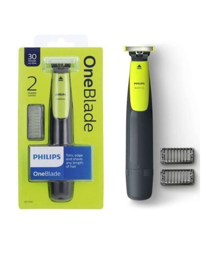 Philips OneBlade Electric Trimmer And Shaver With 2 Combs - QP2510/