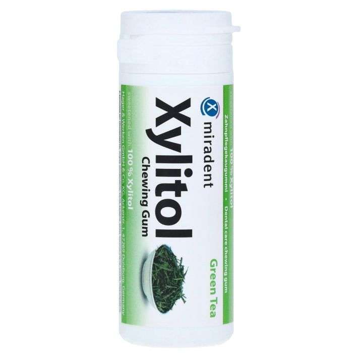 MIRADENT XYLITOL CHEWING GUM GREEN TEA MIRADENT XYLITOL CHEWING GUM GREEN TEA