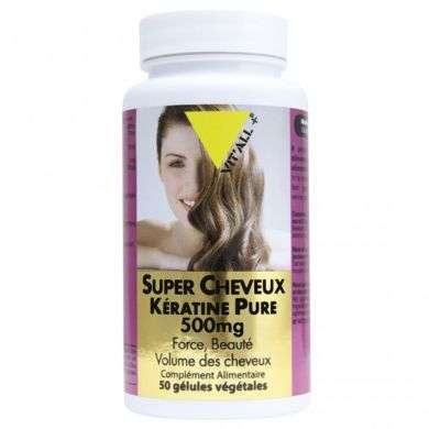VIT'ALL+ super cheveux keratine pure 500mg 50capsules 