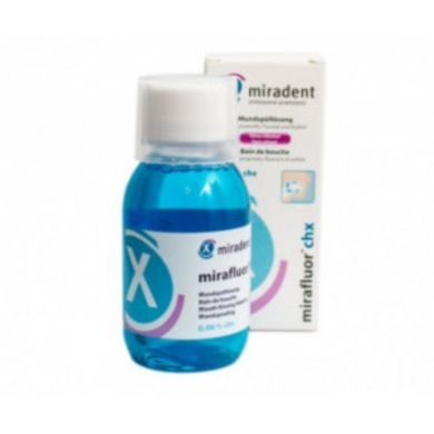 MIRADENT MIRAFLUOR CHX BAIN DE BOUCHE 100 ML  MIRADENT MIRAFLUOR CHX BAIN DE BOUCHE 100 ML