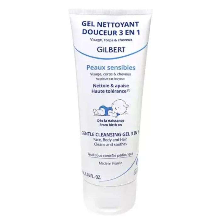 GILBERT Gel nettoyant douceur 3en 1 200ml GILBERT Gel nettoyant douceur 3en 1 200ml
