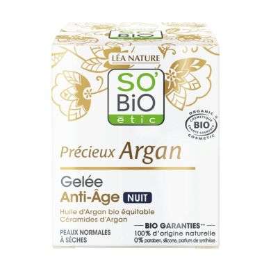SO BIO geleé anti age nuit argan 50ml SO BIO geleé anti age nuit argan 50ml
