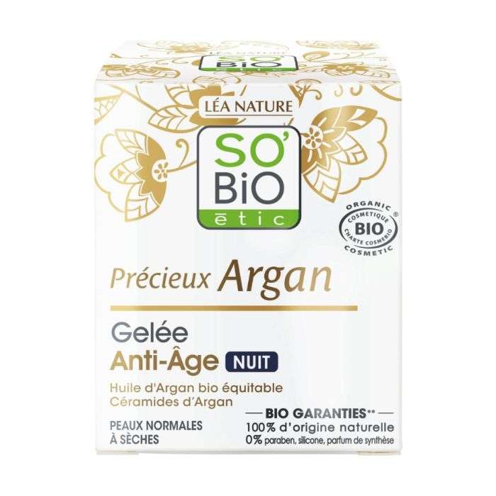 SO BIO geleé anti age nuit argan 50ml SO BIO geleé anti age nuit argan 50ml