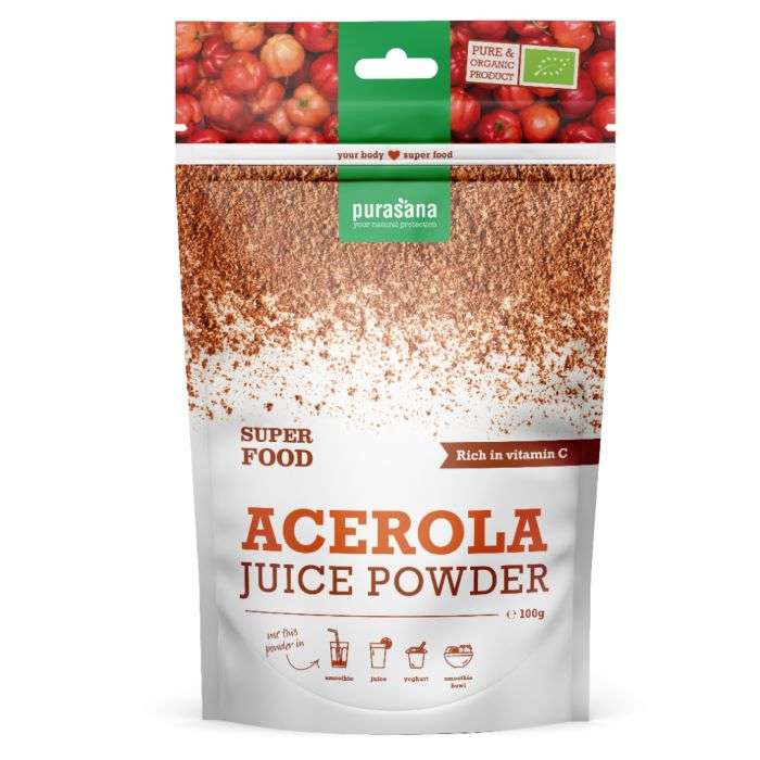 PURASANA ACEROLA JUICE POWDER 100G PURASANA ACEROLA JUICE POWDER 100G