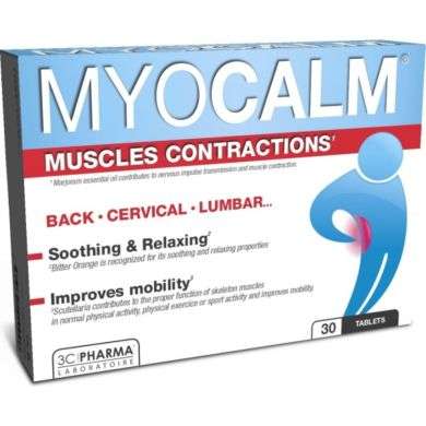 3C PHARMA MYOCALM Muscles contractions 30 tablets 3C PHARMA MYOCALM Muscles contractions 30 tablets