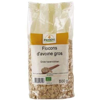 PRIMEAL Primeal Flocons d’Avoine Gros 500g PRIMEAL Primeal Flocons d’Avoine Gros 500g