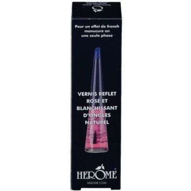 HEROME Vernis reflet rose et blanchissant d'ongles naturel HEROME Vernis reflet rose et blanchissant d'ongles naturel