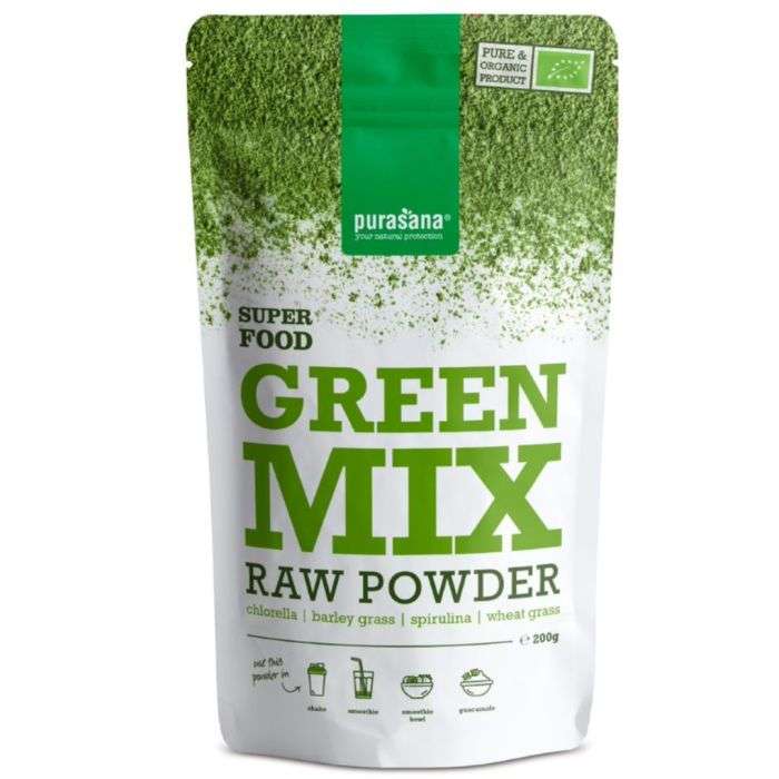 Purasana Green Mix Raw Powder 200G
