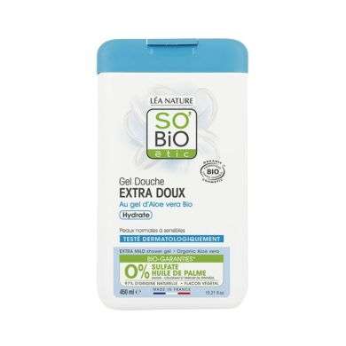 So'Bio Étic Douche Gel Extra Doux à l'Aloe Vera Bio 450ml So'Bio Étic Douche Gel Extra Doux à l'Aloe Vera Bio 450ml