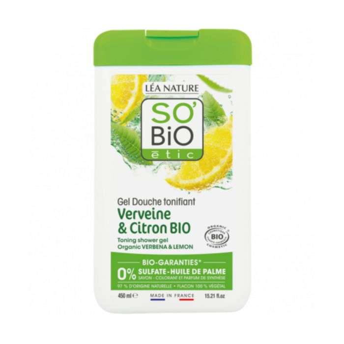 SO BIO GEL DOUCHE VERVEINE CITRON 450ML SO BIO GEL DOUCHE VERVEINE CITRON 450ML