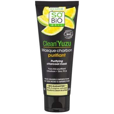SO BIO Clean YUZU masque charbon purifiant SO BIO Clean YUZU masque charbon purifiant