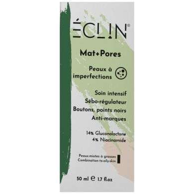 ECLIN Mat+pores 50ml peaux a imperfections  ECLIN Mat+pores 50ml peaux a imperfections