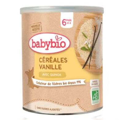 BABYBIO CÉRÉALES VANILLE AVEC QUINOA 220G BABYBIO CÉRÉALES VANILLE AVEC QUINOA 220G