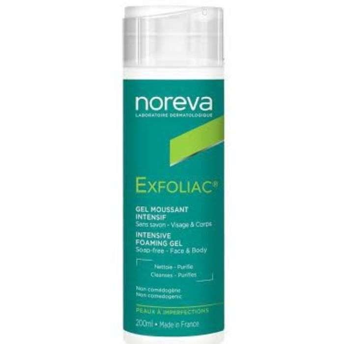 NOREVA EXFOLIAC Gel moussant intensif 200ml NOREVA EXFOLIAC Gel moussant intensif 200ml