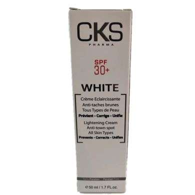 Cks White Crème éclaircissante SPF30/50ml Cks White Crème éclaircissante SPF30/50ml