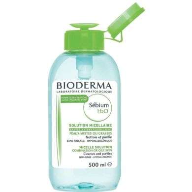 Bioderma Sebium H2O Solution Micellaire Pompe Inversée 500 ml Bioderma Sebium H2O Solution Micellaire Pompe Inversée 500 ml