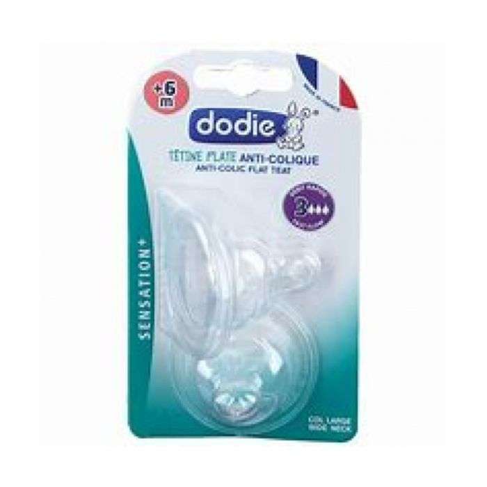 Dodie - Tétine plate sensation débit 3 col large 6m+ - 2023