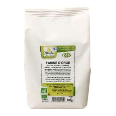Moulin des moines farine d'orge 500g Moulin des moines farine d'orge 500g