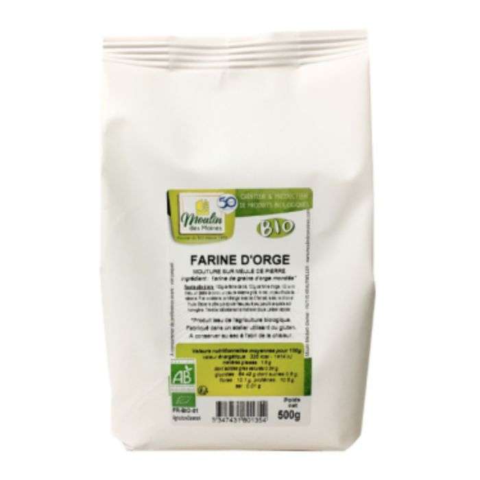 Moulin des moines farine d'orge 500g Moulin des moines farine d'orge 500g