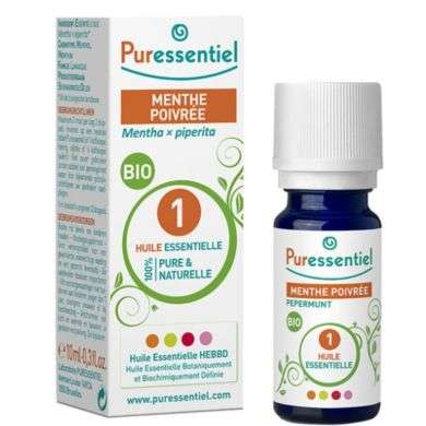 PURESSENTIEL Huile essentielle menthe poivree 10ml PURESSENTIEL Huile essentielle menthe poivree 10ml