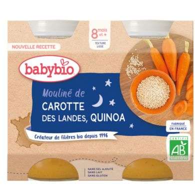 BABYBIO Carotte des landes, quinoa 8 mois+ BABYBIO Carotte des landes, quinoa 8 mois+