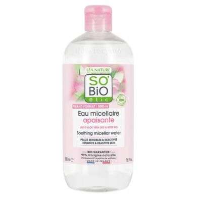 SO BIO Eau micellaire apaisante - 500ml - SOBIO SO BIO Eau micellaire apaisante - 500ml - SOBIO