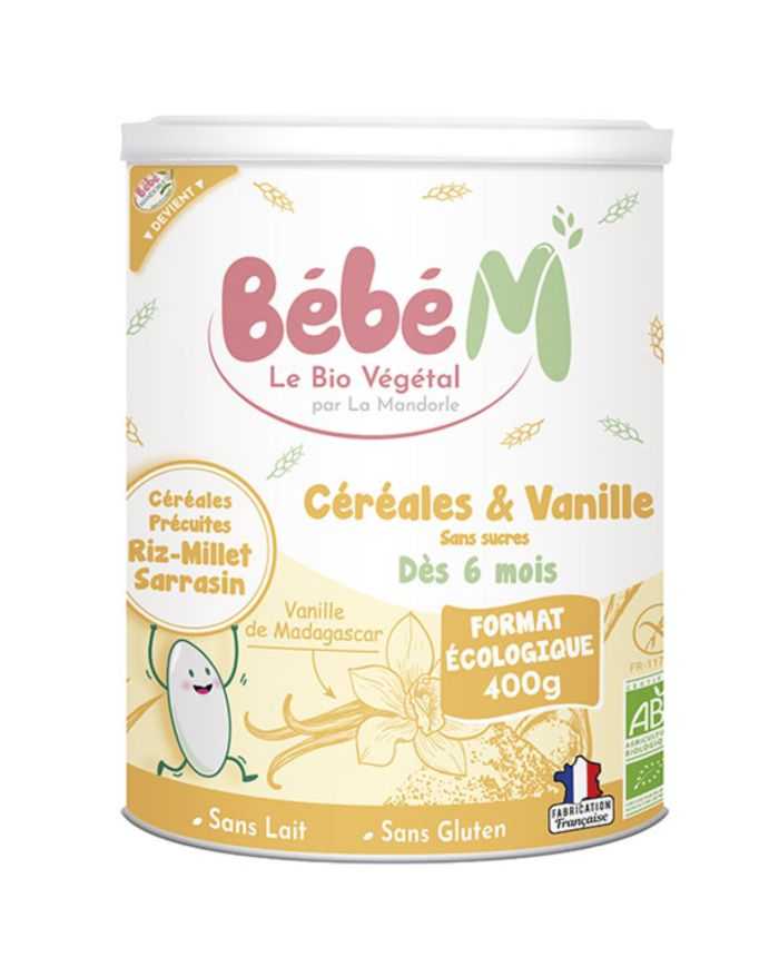 Babybio Céréales - 6 mois et + - Céréales Vanille avec Quinoa