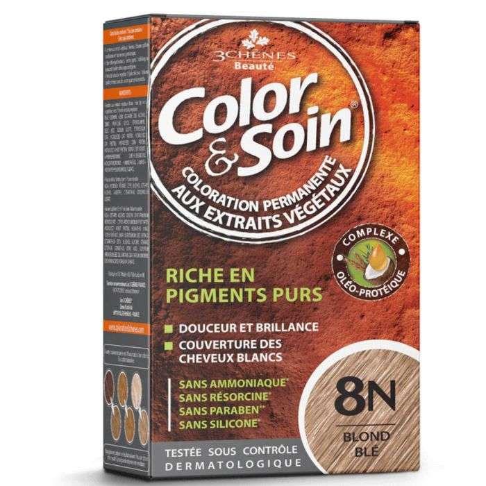 3 CHENES COLOR ET SOIN 8 N blond ble 3 CHENES COLOR ET SOIN 8 N blond ble