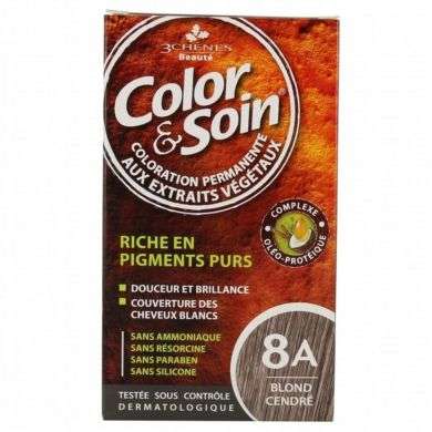 3 CHENES COLOR ET SOIN 8 A BLOND CENDRE 3 CHENES COLOR ET SOIN 8 A BLOND CENDRE