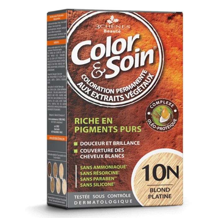 3 CHENES COLOR ET SOIN 10 N BLOND PATINE 3 CHENES COLOR ET SOIN 10 N BLOND PATINE