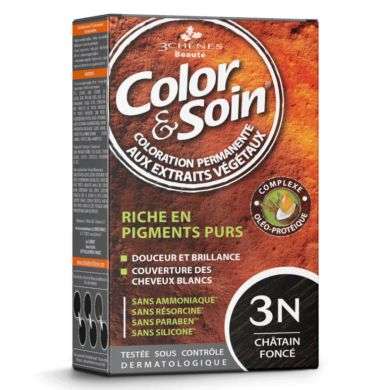 3 CHENES COLOR ET SOIN 3N CHATAIN FONCE 3 CHENES COLOR ET SOIN 3N CHATAIN FONCE