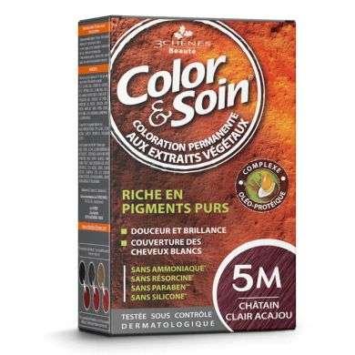 3 CHENES COLOR ET SOIN 5M CHATAIN CLAIR ACAJOU 3 CHENES COLOR ET SOIN 5M CHATAIN CLAIR ACAJOU