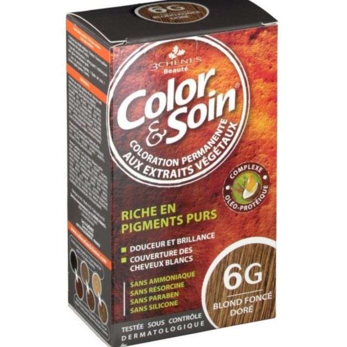 3 CHENES COLOR ET SOIN 6G Blond fonce dore 3 CHENES COLOR ET SOIN 6G Blond fonce dore