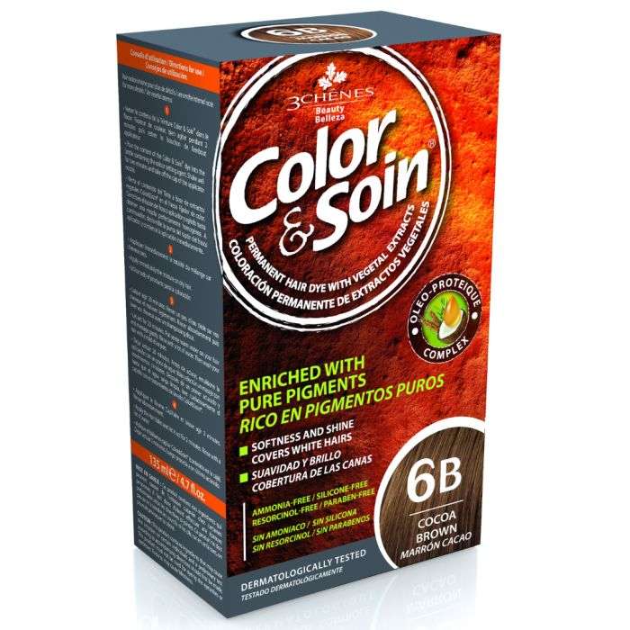 3 CHENES COLOR ET SOIN 6B MARRON CACAO 3 CHENES COLOR ET SOIN 6B MARRON CACAO