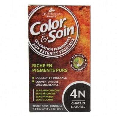 3 CHENES COLOR ET SOIN 4N CHATAIN NATUREL 3 CHENES COLOR ET SOIN 4N CHATAIN NATUREL