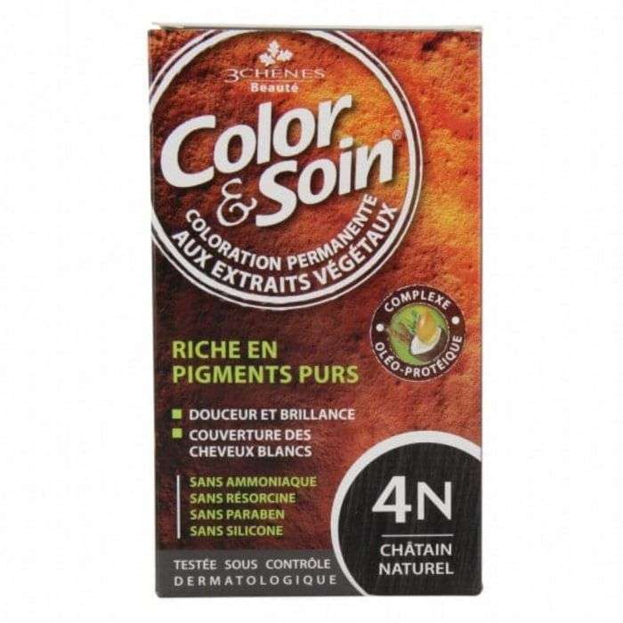 3 CHENES COLOR ET SOIN 4N CHATAIN NATUREL 3 CHENES COLOR ET SOIN 4N CHATAIN NATUREL
