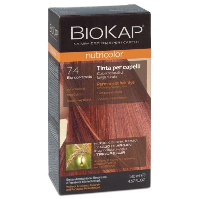 BIOKAP Nutricolor 7.4 Rouge cuivre BIOKAP Nutricolor 7.4 Rouge cuivre