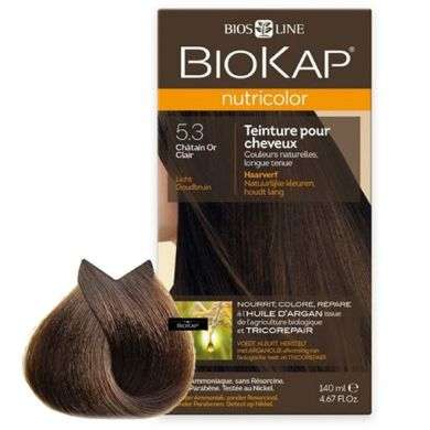 BIOKAP NUTRICOLOR 5.3 CHATAIN OR CLAIR BIOKAP NUTRICOLOR 5.3 CHATAIN OR CLAIR