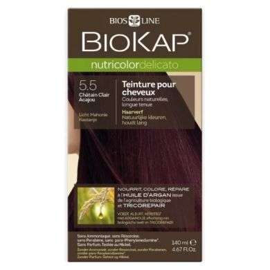 BIOKAP Nutricolor Delicato 5.5 Chatain clair acajou BIOKAP Nutricolor Delicato 5.5 Chatain clair acajou
