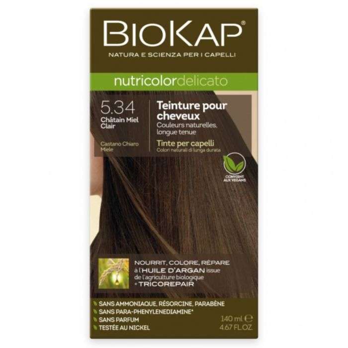 BIOKAP Nutricolor Delicato 5.34 Chatain miel clair