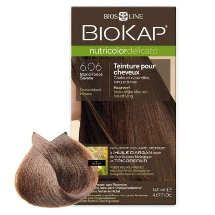 BIOKAP Nutricolor Delicato 6.06 Blond Fonce Havane BIOKAP Nutricolor Delicato 6.06 Blond Fonce Havane