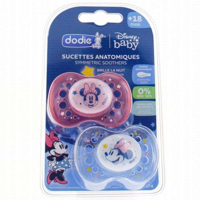 DODIE Sucettes Anatomiques Symmetric Brille la Nuit + 18 mois DODIE Sucettes Anatomiques Symmetric Brille la Nuit + 18 mois