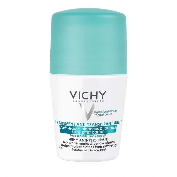 VICHY Déodorant BILLEAnti-transpirant 48H - Anti-traces jaunes et blanches VICHY Déodorant BILLEAnti-transpirant 48H - Anti-traces jaunes et blanches
