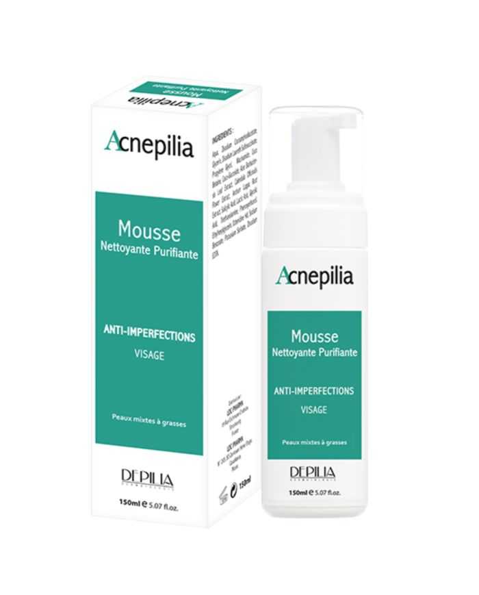 DEPILIA ACNEPILIA MOUSSE NETTOYANTE PURIFIANTE 150 ML