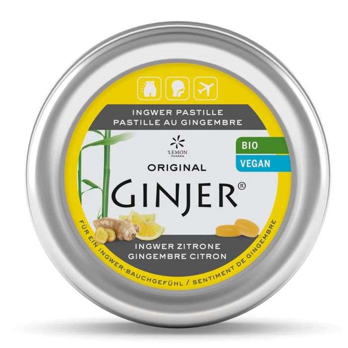 LEMON PHARMA Pastilles Ginjer - Citron BIO LEMON PHARMA Pastilles Ginjer - Citron BIO