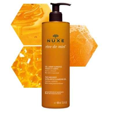 NUXE RÊVE DE MIEL Gel Lavant Surgras Visage Et Corps 400 ml NUXE RÊVE DE MIEL Gel Lavant Surgras Visage Et Corps 400 ml